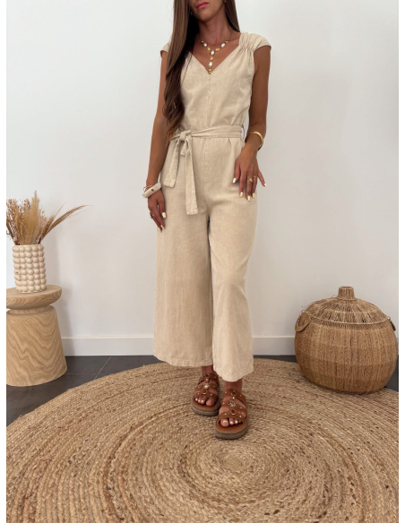 Evelyn - combinaison 7/8 beige