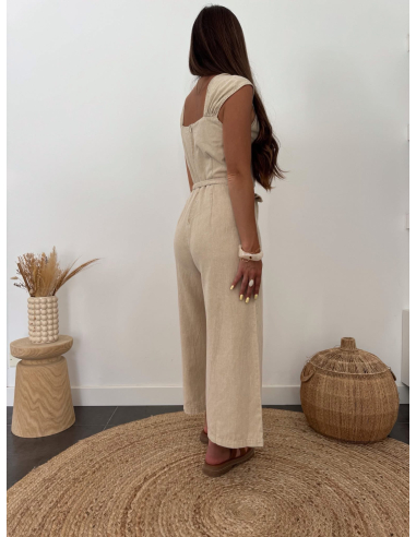 Evelyn - combinaison 7/8 beige