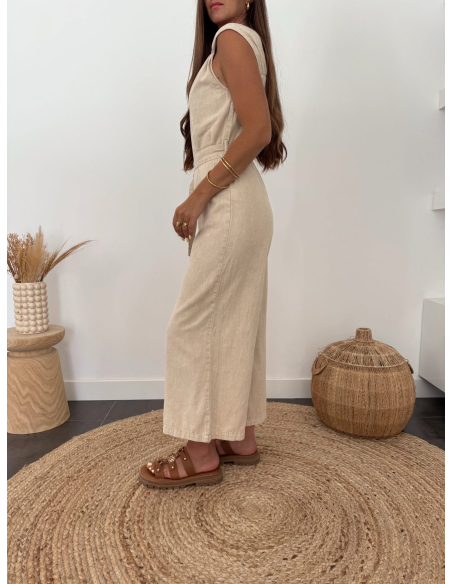 Evelyn - combinaison 7/8 beige