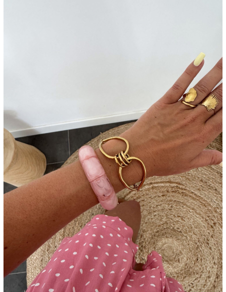 Jenson - combishort rose à pois