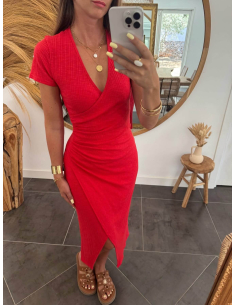Auralie - robe longue rouge 2