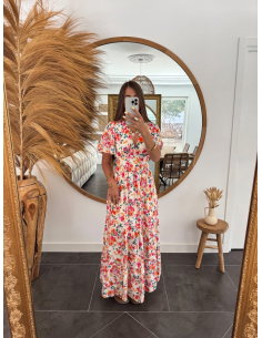 Annelora - robe longue fleurie