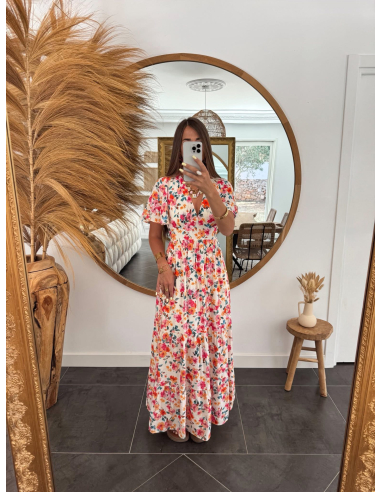 Annelora - robe longue fleurie