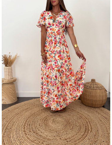 Annelora - robe longue fleurie
