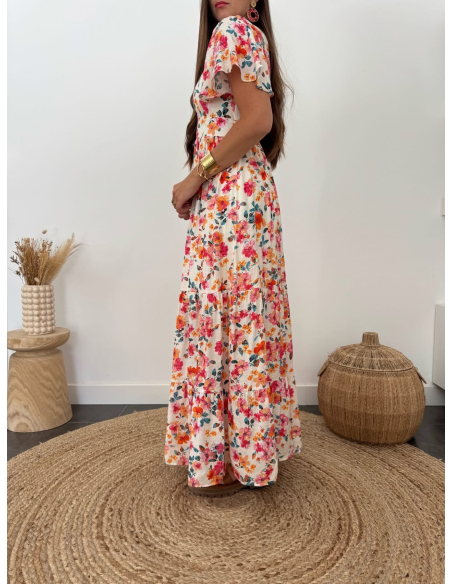 Annelora - robe longue fleurie