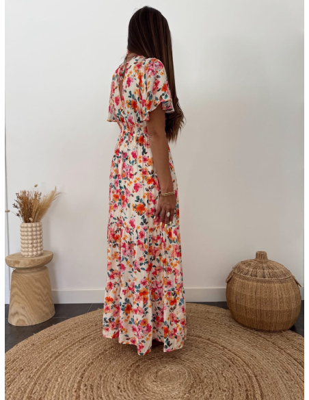 Annelora - robe longue fleurie