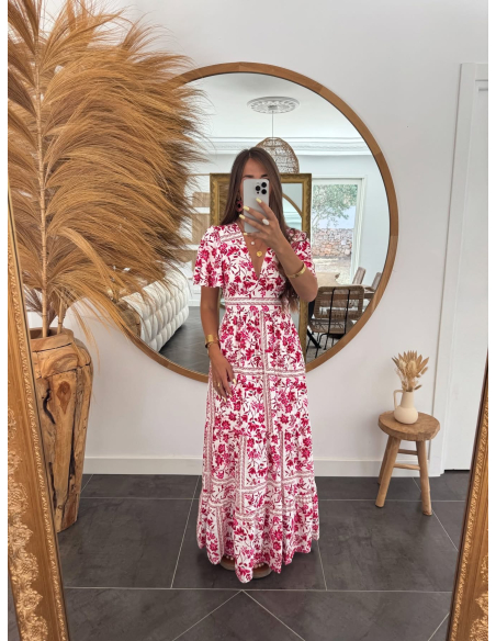 Enorine - robe longue fleurie