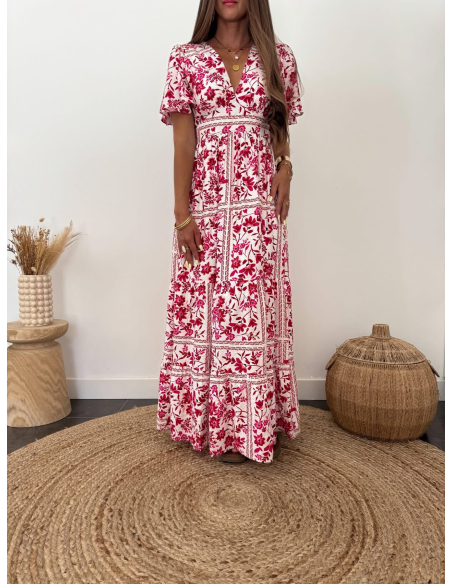Enorine - robe longue fleurie