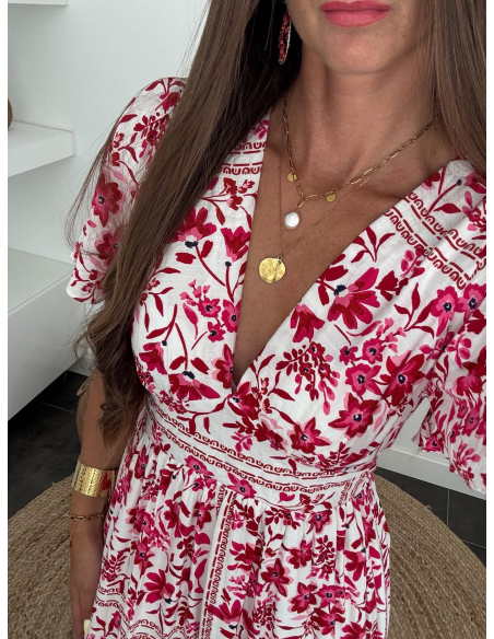 Enorine - robe longue fleurie