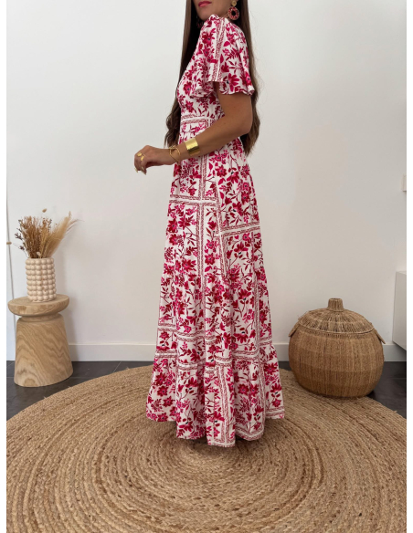 Enorine - robe longue fleurie