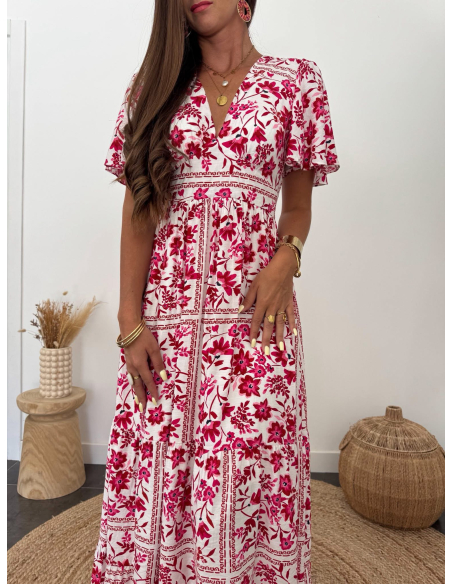 Enorine - robe longue fleurie