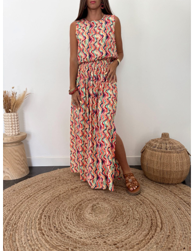 Mendi - ensemble top & jupe imprimé