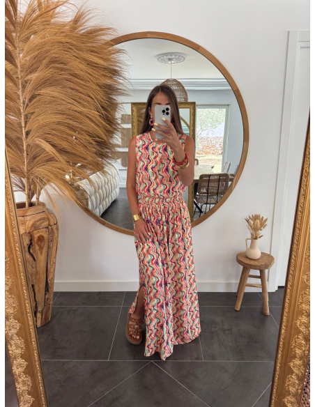 Mendi - ensemble top & jupe imprimé