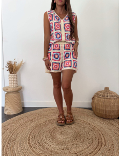 Valencio - ensemble crochet top & short 2