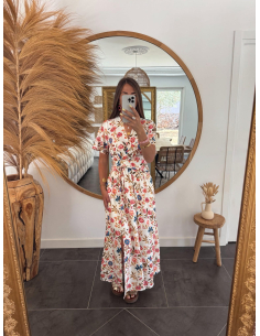 Agna - robe longue fleurie