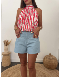Gianni - short bleu 2