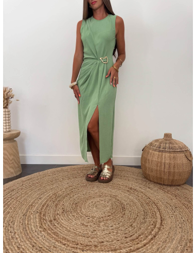 Joya - robe longue vert d'eau
