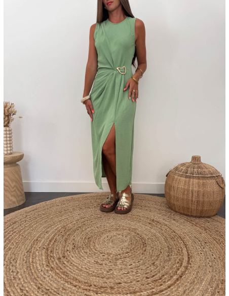 Joya - robe longue vert d'eau