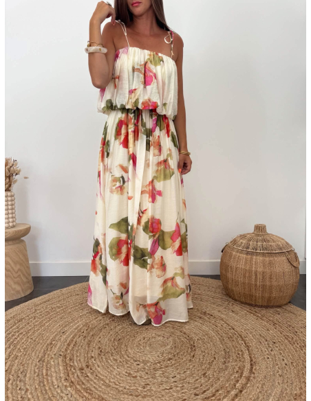 Amayel - robe longue fleurie