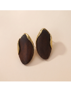 Iseria - boucles d'oreilles chocolat 2