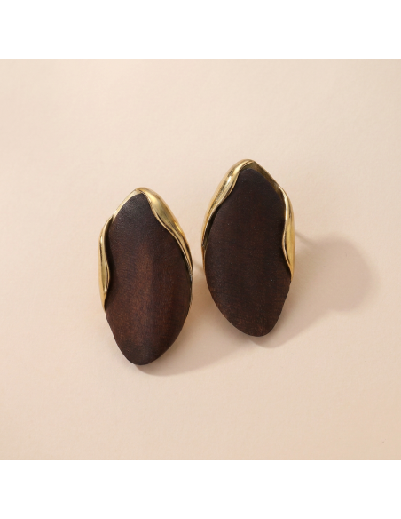 Iseria - boucles d'oreilles chocolat