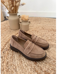 Avila - mocassins taupe