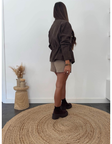 Ciara - veste simili chocolat