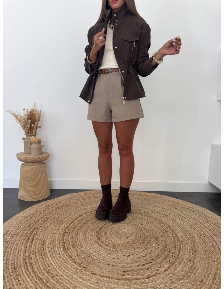 Ciara - veste simili chocolat