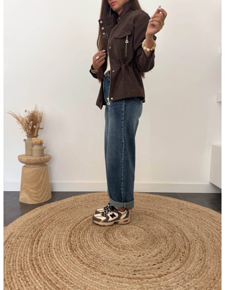 Ciara - veste simili chocolat