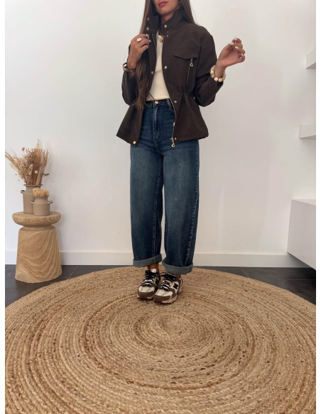 Ciara - veste simili chocolat