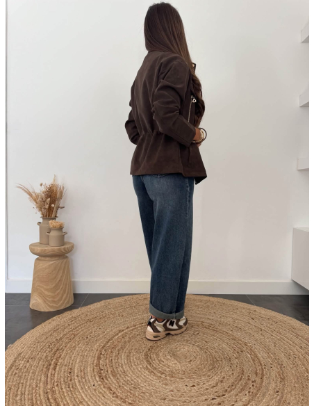 Ciara - veste simili chocolat