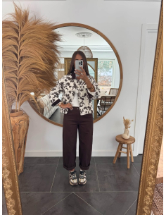 Judy - veste imprimé vache