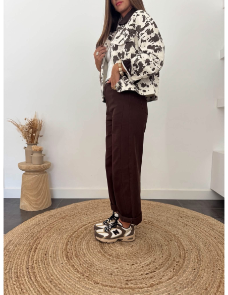 Judy - veste imprimé vache
