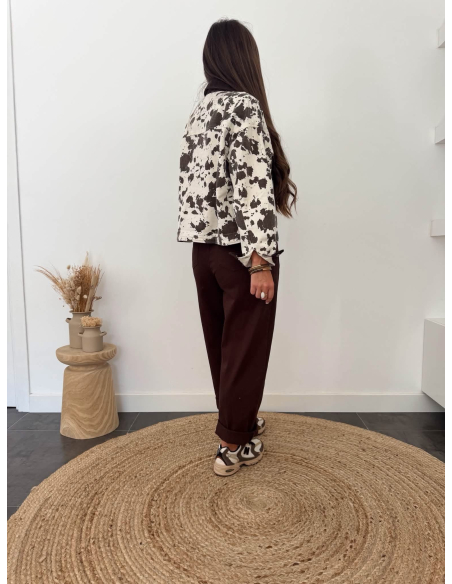 Judy - veste imprimé vache