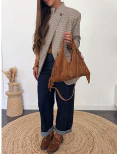 Lynnie - sac en cuir camel