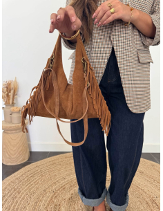 Lynnie - sac en cuir camel 2