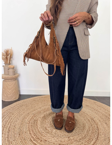 Lynnie - sac en cuir camel