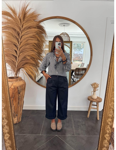 Hailey - pantalon bleu marine