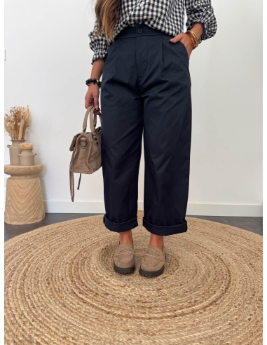 Hailey - pantalon bleu marine
