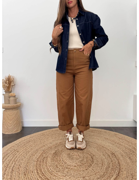 Many - jean barrel camel