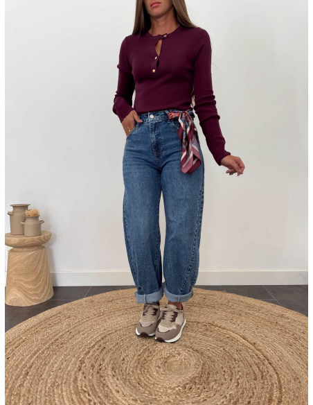 Jovane - pull fin bordeaux