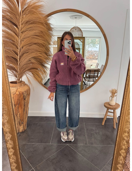 Martina - veste polaire aubergine