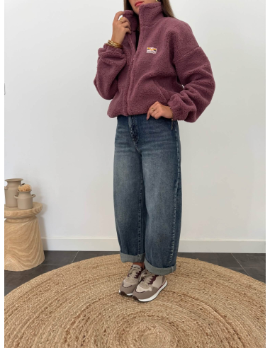 Martina - veste polaire aubergine