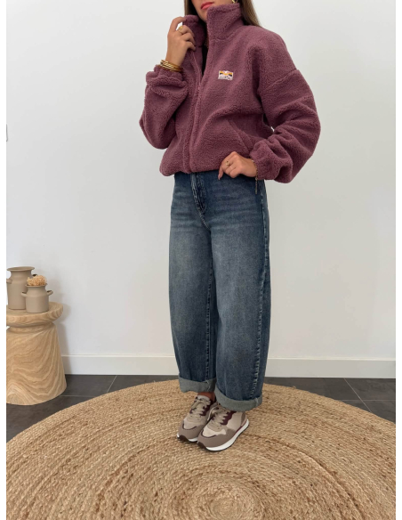 Martina - veste polaire aubergine