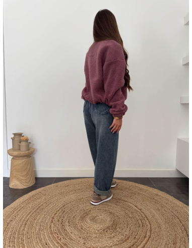 Martina - veste polaire aubergine