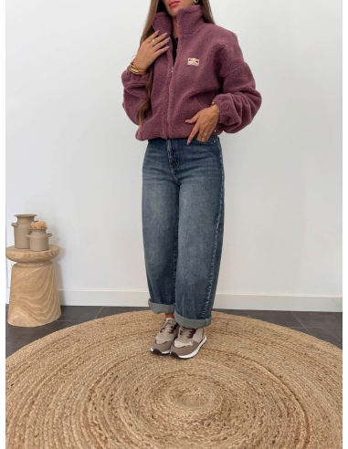 Martina - veste polaire aubergine