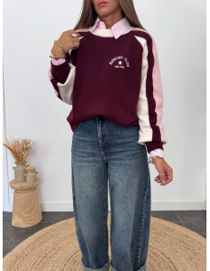 Jerry - pull en maille tricolore 2