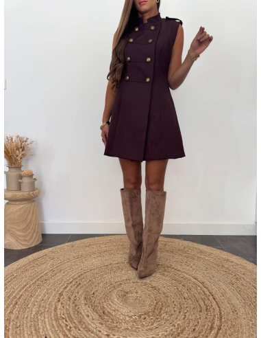 Ilona - robe blazer officer prune