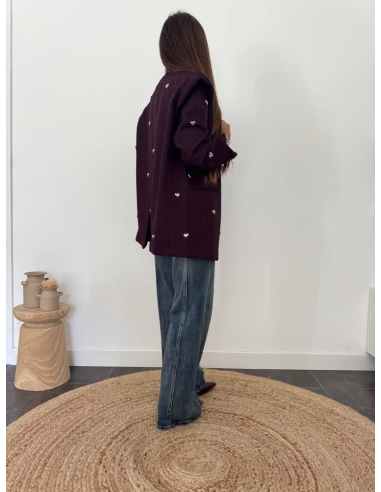 Lalia - jean wide leg bleu vintage