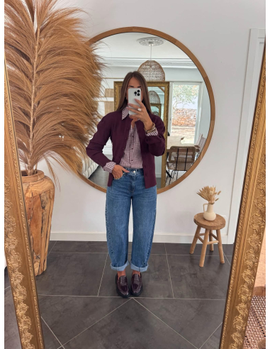 Elfida - cardigan prune